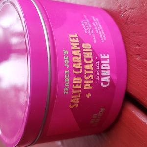 Salted caramel pistachio candles trader joes seasonal sent